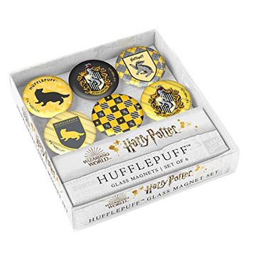 portada Harry Potter: Hufflepuff Glass Magnet set (Set of 8) (Classic Collection) (in English)