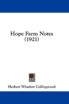 portada hope farm notes (1921) (en Inglés)