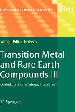 portada transition metal and rare earth compounds iii: excited states, transitions, interactions
