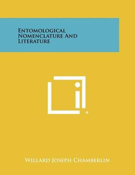 portada entomological nomenclature and literature (en Inglés)