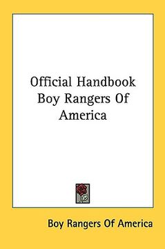 portada official handbook boy rangers of america (en Inglés)
