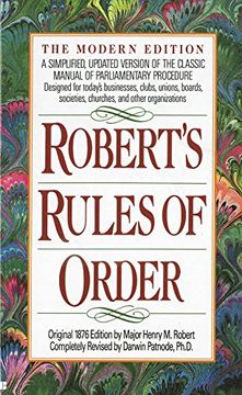 portada Robert's Rules of Order: A Simplified, Updated Version of the Classic Manual of Parliamentary Procedure (en Inglés)
