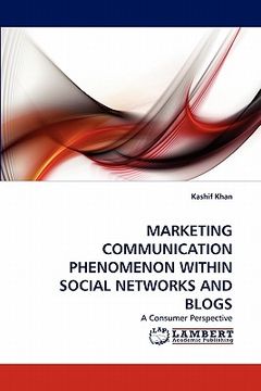 portada marketing communication phenomenon within social networks and blogs (en Inglés)