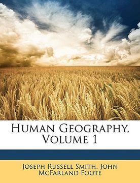 portada human geography, volume 1 (in English)