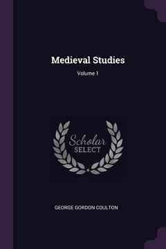 portada Medieval Studies; Volume 1 (en Inglés)