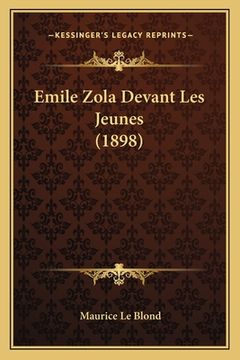 portada Emile Zola Devant Les Jeunes (1898) (en Francés)