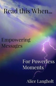portada Read this When...: Empowering Messages for Powerless Moments (en Inglés)