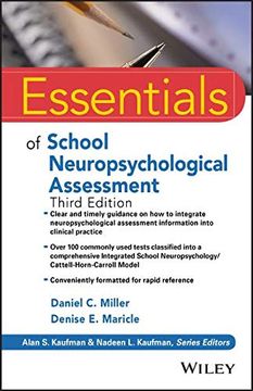portada Essentials of School Neuropsychological Assessment (Essentials of Psychological Assessment) (in English)