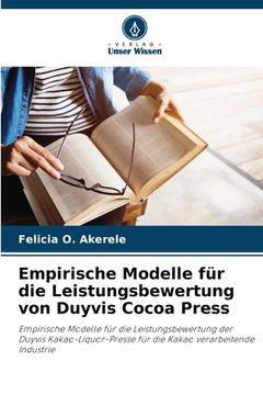 portada Empirische Modelle für die Leistungsbewertung von Duyvis Cocoa Press (en Alemán)