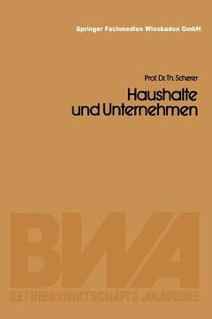 portada Haushalte Und Unternehmen (en Alemán)