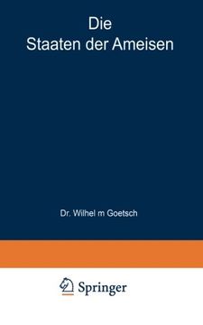portada Die Staaten der Ameisen (Verständliche Wissenschaft) (German Edition)