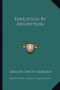 portada education by absorption (en Inglés)