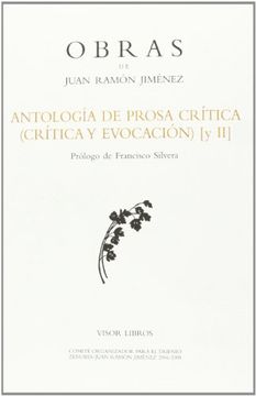 portada Antología de Prosa Crítica. Crítica y Evocación ii (Obras de Juan Ramón Jimenez)