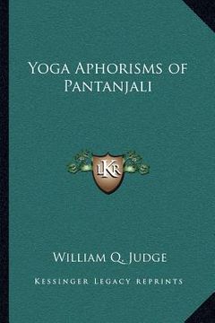portada yoga aphorisms of pantanjali (en Inglés)