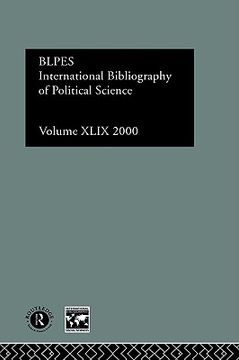 portada ibss: political science: 2000 vol.49 (en Inglés)