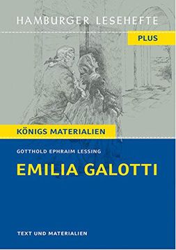 portada Emilia Galotti: Ein Trauerspiel in Fünf Aufzügen (Hamburger Lesehefte Plus) (en Alemán)