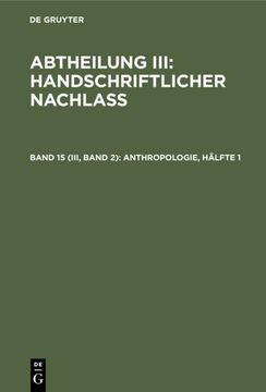 portada Anthropologie, Hälfte 1 (en Alemán)