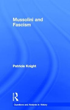portada mussolini and fascism (en Inglés)