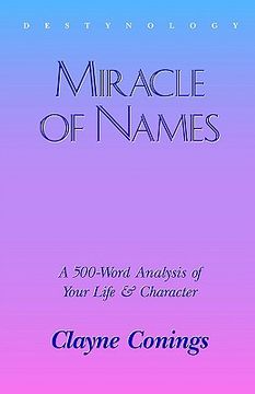 portada miracle of names (en Inglés)