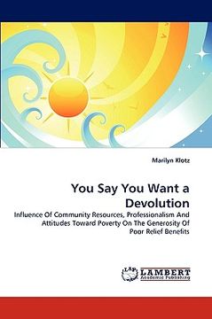 portada you say you want a devolution (in English)
