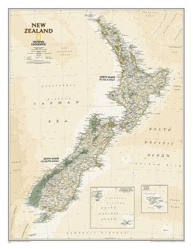 portada New Zealand Executive, Laminated (National Geographic Reference Map)