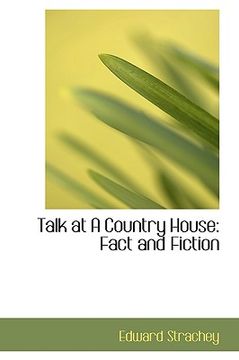 portada talk at a country house: fact and fiction
