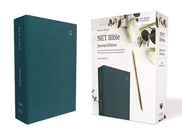 portada Net Bible, Journal Edition, Leathersoft, Teal, Comfort Print: Holy Bible (en Inglés)