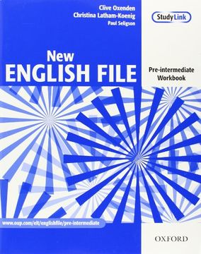 portada New English File: Pre-Intermediate: Workbook: Six-Level General English Course for Adults: Workbook Pre-Intermediate lev (en Inglés)
