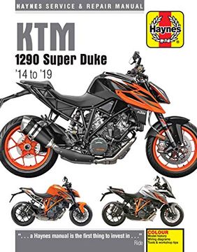 portada Ktm 1290 Super Duke (14-19): 2014 to 2019 (Haynes Service & Repair Manuals) (en Inglés)