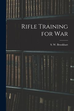 portada Rifle Training for War (en Inglés)
