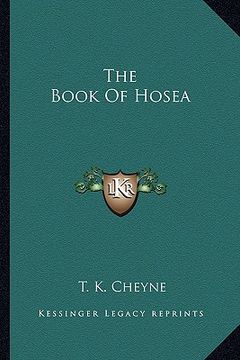 portada the book of hosea (en Inglés)