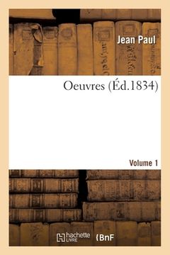 portada Oeuvres- Volume 1 (in French)