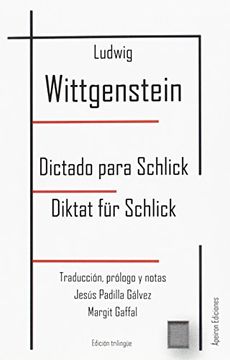 portada Dictado Para Schlick / Diktat fur Schilick