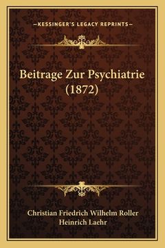 portada Beitrage Zur Psychiatrie (1872) (en Alemán)