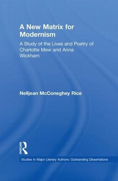 portada A new Matrix for Modernism (Studies in Major Literary Authors) (en Inglés)