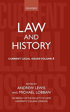 portada Law and History: Current Legal Issues 2003 Volume 6 (in English)
