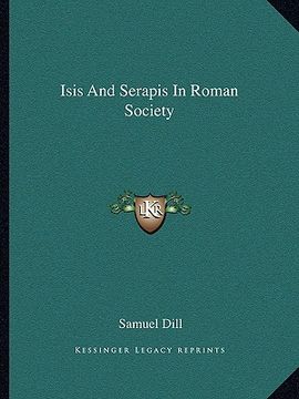 portada isis and serapis in roman society (en Inglés)