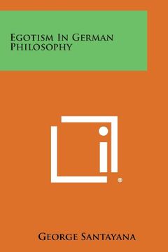 portada Egotism in German Philosophy