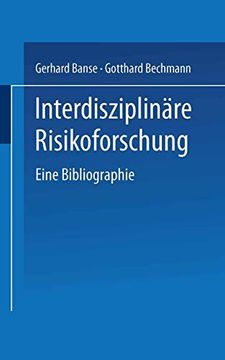 portada Interdisziplinäre Risikoforschung: Eine Bibliographie (in German)