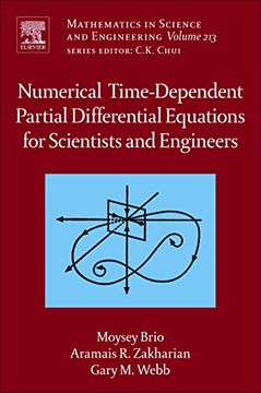 portada Numerical Time-Dependent Partial Differential Equations for Scientists and Engineers (Mathematics in Science and Engineering) (en Inglés)