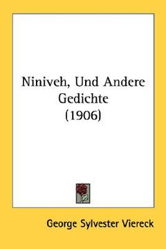 portada niniveh, und andere gedichte (1906) (en Inglés)
