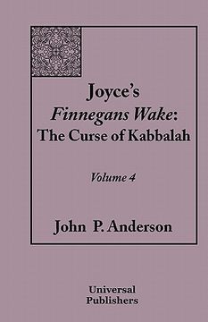 portada joyce's finnegans wake: the curse of kabbalah volume 4