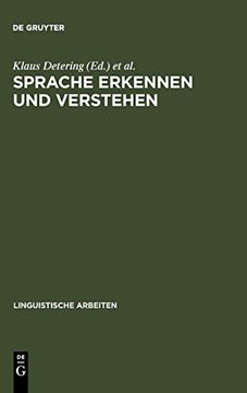 portada Sprache Erkennen und Verstehen (Linguistische Arbeiten) (in German)