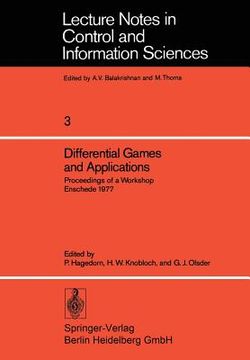 portada differential games and applications: proceedings of a workshop, enschede march 16-25, 1977 (en Inglés)