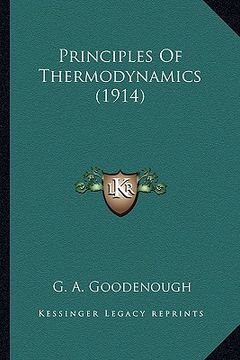 portada principles of thermodynamics (1914) (en Inglés)