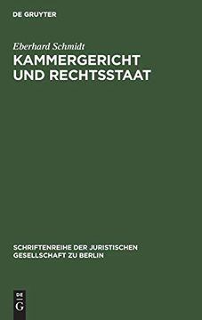 portada Kammergericht und Rechtsstaat (en Alemán)