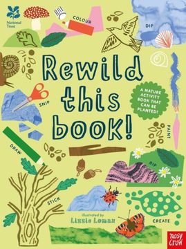 portada National Trust: Rewild This Book. A nature activity book that can be planted!