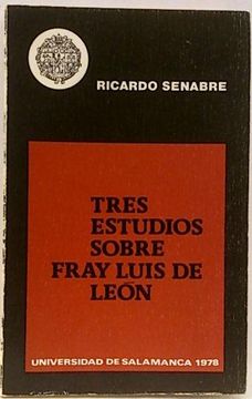 portada Tres Estudios Sobre Fray Luis de León