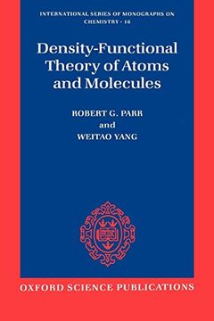 portada Density-Functional Theory of Atoms and Molecules: 16 (International Series of Monographs on Chemistry) (en Inglés)