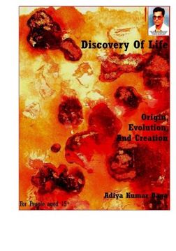 portada Discovery Of Life : Origin, Evolution And Creation: My Perception On Evolution